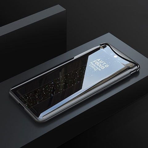 Carcasa Bumper Funda Silicona Espejo T01 para Oppo Find X Super Flash Edition Negro