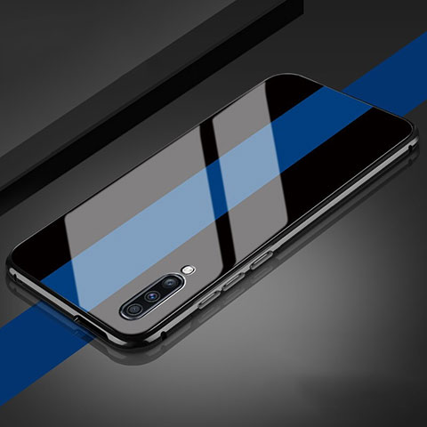 Carcasa Bumper Funda Silicona Espejo T01 para Samsung Galaxy A70 Azul