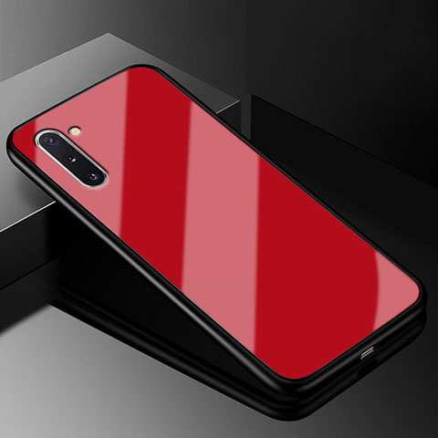 Carcasa Bumper Funda Silicona Espejo T01 para Samsung Galaxy Note 10 5G Rojo