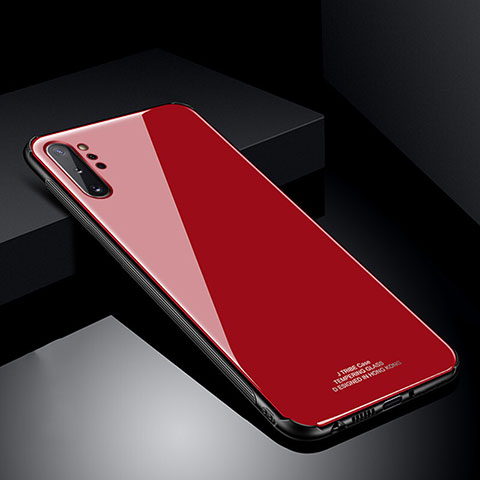 Carcasa Bumper Funda Silicona Espejo T01 para Samsung Galaxy Note 10 Plus Rojo