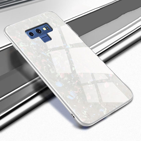 Carcasa Bumper Funda Silicona Espejo T01 para Samsung Galaxy Note 9 Blanco