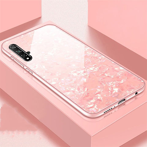 Carcasa Bumper Funda Silicona Espejo T02 para Huawei Honor 20 Rosa