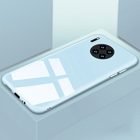 Carcasa Bumper Funda Silicona Espejo T03 para Huawei Mate 30E Pro 5G Azul Cielo