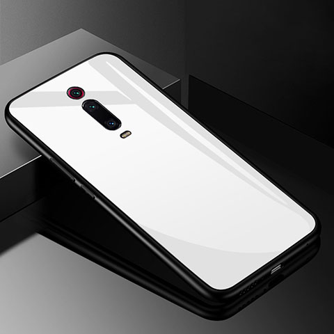 Carcasa Bumper Funda Silicona Espejo T03 para Xiaomi Mi 9T Pro Blanco