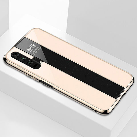 Carcasa Bumper Funda Silicona Espejo T04 para Huawei Honor 20 Pro Oro