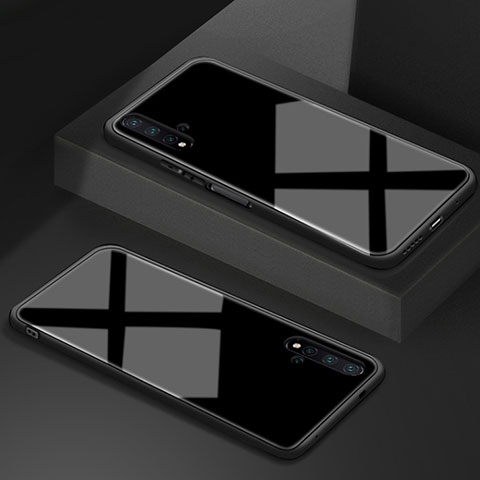Carcasa Bumper Funda Silicona Espejo T05 para Huawei Honor 20 Negro