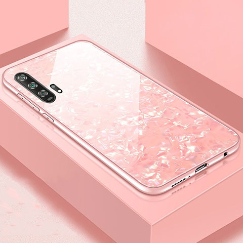 Carcasa Bumper Funda Silicona Espejo Z04 para Huawei Honor 20 Pro Rosa