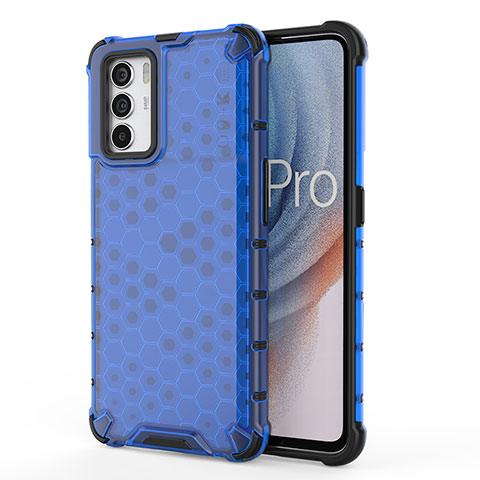 Carcasa Bumper Funda Silicona Transparente 360 Grados AM1 para Oppo K9 Pro 5G Azul