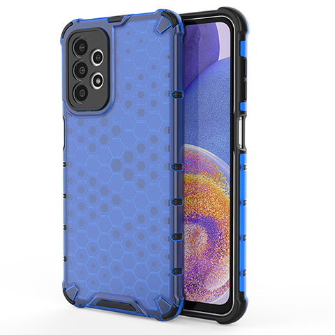 Carcasa Bumper Funda Silicona Transparente 360 Grados AM1 para Samsung Galaxy A23 5G Azul