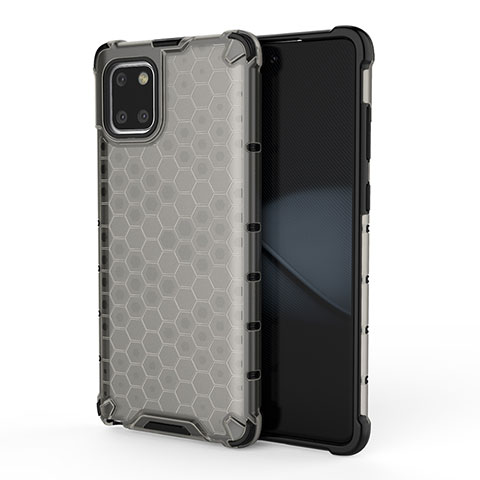 Carcasa Bumper Funda Silicona Transparente 360 Grados AM1 para Samsung Galaxy A81 Negro