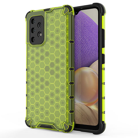 Carcasa Bumper Funda Silicona Transparente 360 Grados AM1 para Samsung Galaxy M32 5G Verde