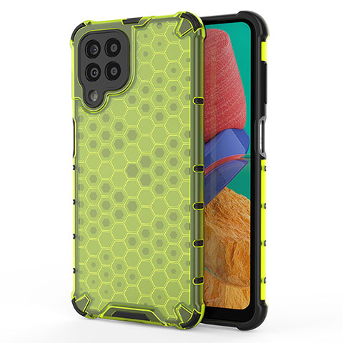 Carcasa Bumper Funda Silicona Transparente 360 Grados AM1 para Samsung Galaxy M33 5G Verde