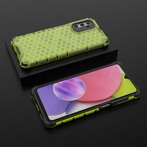 Carcasa Bumper Funda Silicona Transparente 360 Grados AM2 para Samsung Galaxy A04s Verde