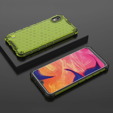 Carcasa Bumper Funda Silicona Transparente 360 Grados AM2 para Samsung Galaxy A10 Verde