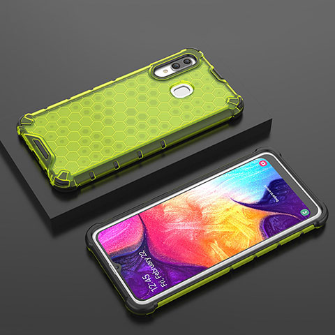 Carcasa Bumper Funda Silicona Transparente 360 Grados AM2 para Samsung Galaxy A30 Verde