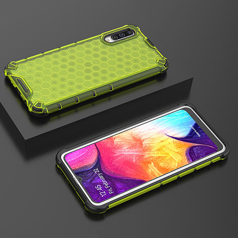 Carcasa Bumper Funda Silicona Transparente 360 Grados AM2 para Samsung Galaxy A50 Verde