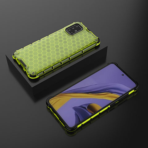 Carcasa Bumper Funda Silicona Transparente 360 Grados AM2 para Samsung Galaxy A51 4G Verde