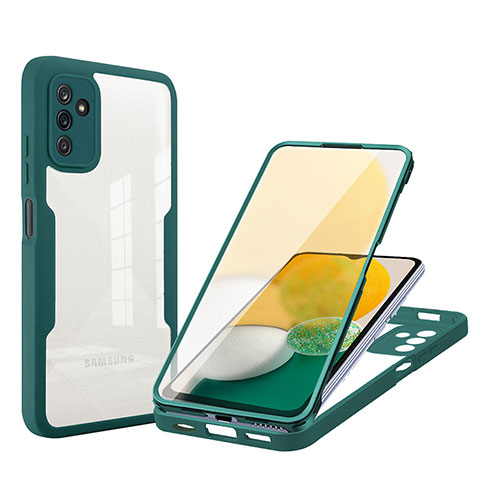 Carcasa Bumper Funda Silicona Transparente 360 Grados MJ1 para Samsung Galaxy A04s Verde