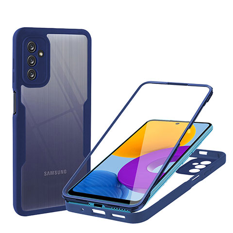 Carcasa Bumper Funda Silicona Transparente 360 Grados MJ1 para Samsung Galaxy M52 5G Azul
