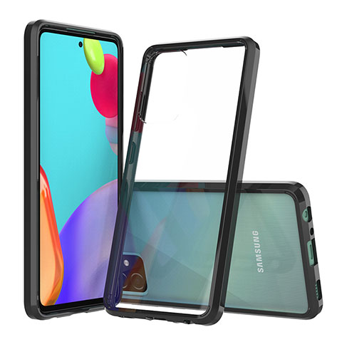 Carcasa Bumper Funda Silicona Transparente 360 Grados ZJ5 para Samsung Galaxy A52s 5G Negro