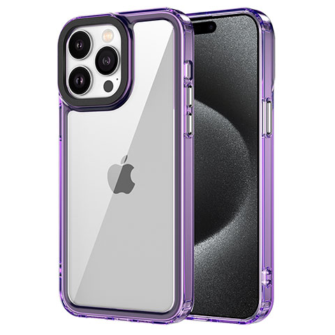 Carcasa Bumper Funda Silicona Transparente AC2 para Apple iPhone 13 Pro Morado