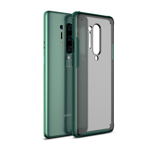 Carcasa Bumper Funda Silicona Transparente Espejo H01 para OnePlus 8 Pro Verde