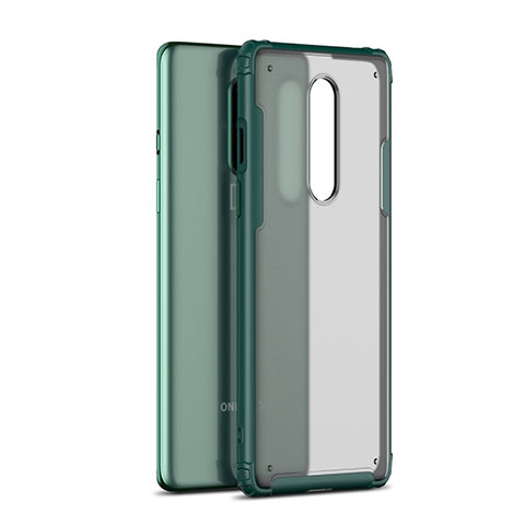 Carcasa Bumper Funda Silicona Transparente Espejo H01 para OnePlus 8 Verde