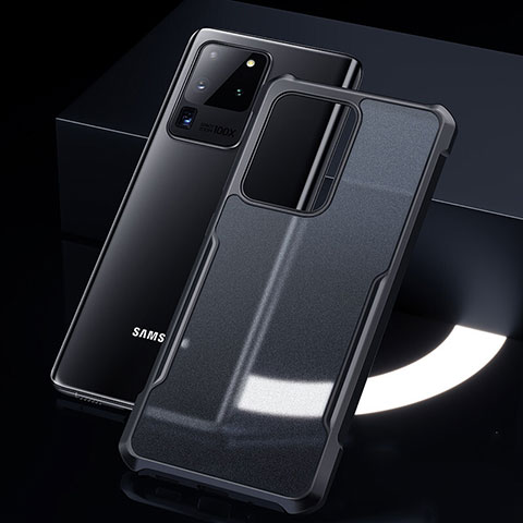 Carcasa Bumper Funda Silicona Transparente Espejo H01 para Samsung Galaxy S20 Ultra Negro