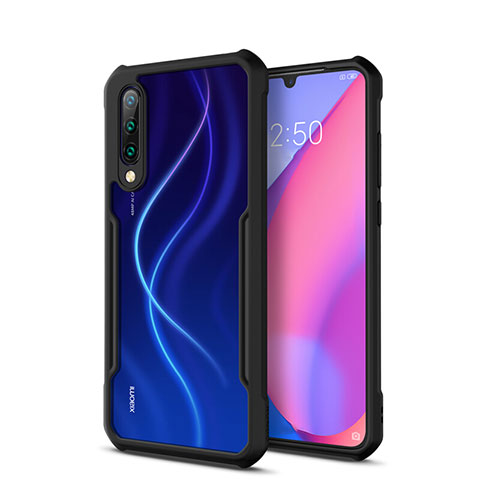 Carcasa Bumper Funda Silicona Transparente Espejo H01 para Xiaomi Mi A3 Negro