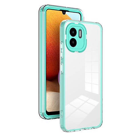 Carcasa Bumper Funda Silicona Transparente Espejo H01P para Xiaomi Redmi A2 Plus Verde