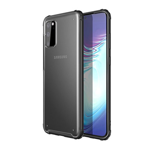 Carcasa Bumper Funda Silicona Transparente Espejo H02 para Samsung Galaxy S20 5G Negro