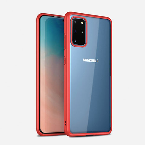 Carcasa Bumper Funda Silicona Transparente Espejo H02 para Samsung Galaxy S20 Plus Rojo