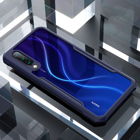 Carcasa Bumper Funda Silicona Transparente Espejo H02 para Xiaomi Mi A3 Azul