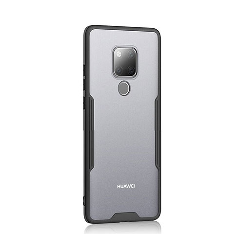 Carcasa Bumper Funda Silicona Transparente Espejo H04 para Huawei Mate 20 Negro