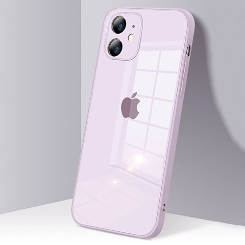 Carcasa Bumper Funda Silicona Transparente Espejo H06 para Apple iPhone 12 Mini Purpura Claro