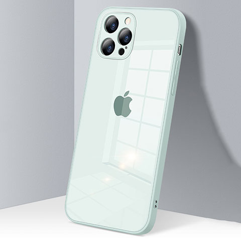 Carcasa Bumper Funda Silicona Transparente Espejo H06 para Apple iPhone 12 Pro Menta Verde