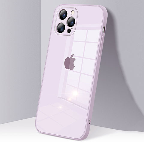Carcasa Bumper Funda Silicona Transparente Espejo H06 para Apple iPhone 12 Pro Purpura Claro