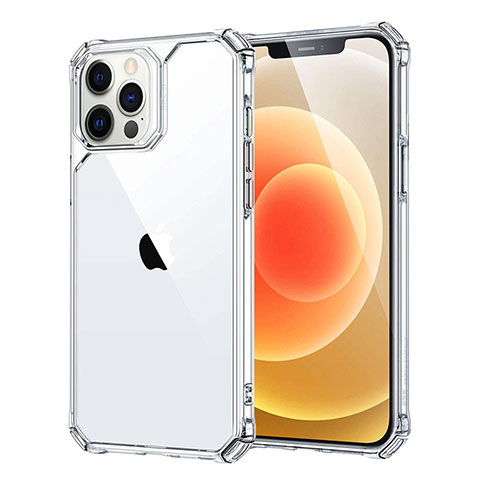 Carcasa Bumper Funda Silicona Transparente Espejo H07 para Apple iPhone 12 Pro Max Claro