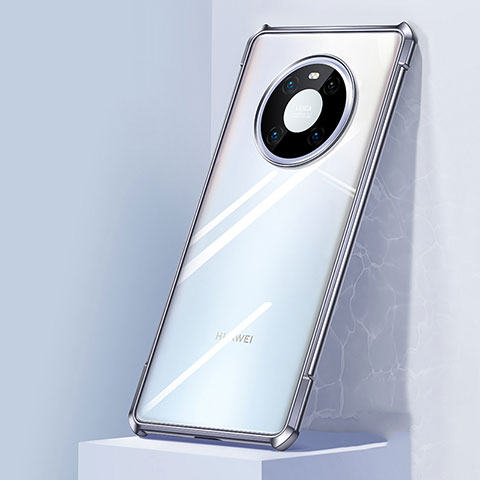 Carcasa Bumper Funda Silicona Transparente Espejo M01 para Huawei Mate 40 Pro Plata