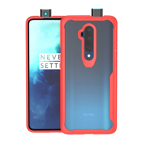 Carcasa Bumper Funda Silicona Transparente Espejo M01 para OnePlus 7T Pro 5G Rojo