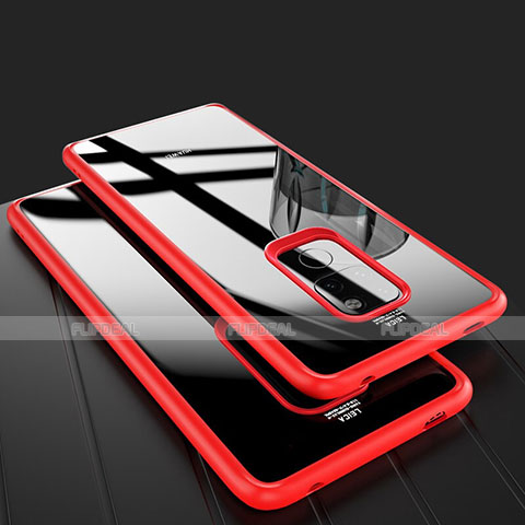 Carcasa Bumper Funda Silicona Transparente Espejo M02 para Huawei Mate 20 Rojo