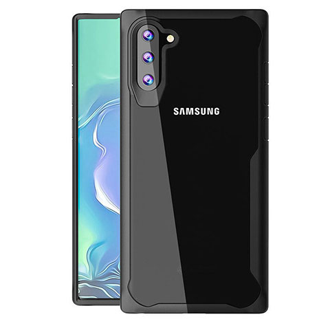 Carcasa Bumper Funda Silicona Transparente Espejo M02 para Samsung Galaxy Note 10 Negro
