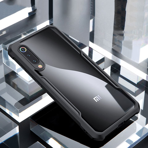 Carcasa Bumper Funda Silicona Transparente Espejo M02 para Xiaomi Mi 9 Lite Negro