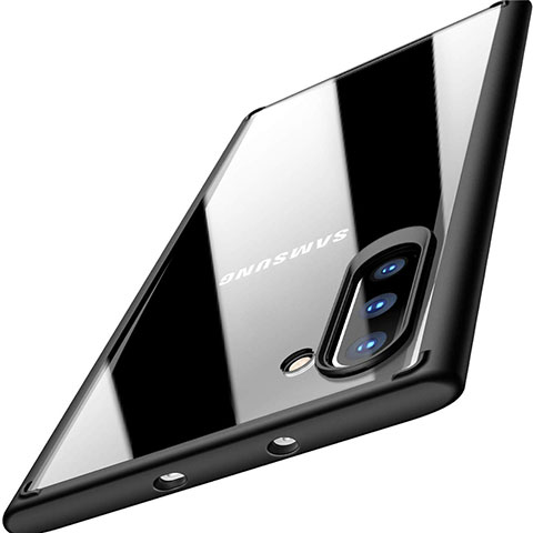 Carcasa Bumper Funda Silicona Transparente Espejo M03 para Samsung Galaxy Note 10 Negro