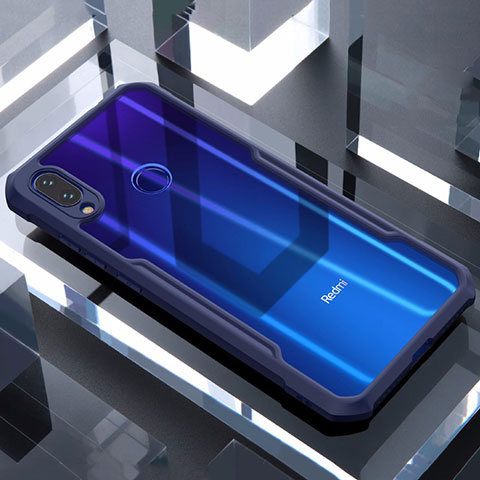 Carcasa Bumper Funda Silicona Transparente Espejo M03 para Xiaomi Redmi Note 7 Azul