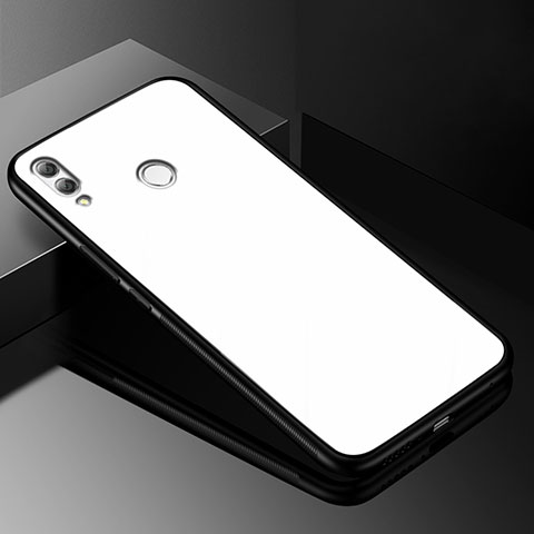 Carcasa Bumper Funda Silicona Transparente Espejo M04 para Huawei Honor V10 Lite Blanco