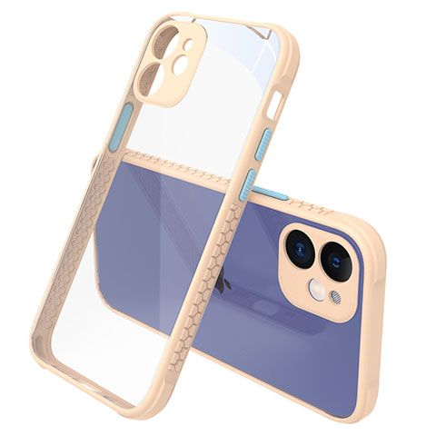 Carcasa Bumper Funda Silicona Transparente Espejo M05 para Apple iPhone 12 Mini Oro