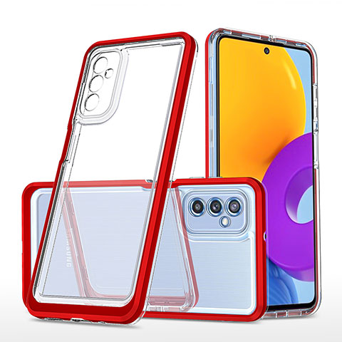 Carcasa Bumper Funda Silicona Transparente Espejo MQ1 para Samsung Galaxy M52 5G Rojo