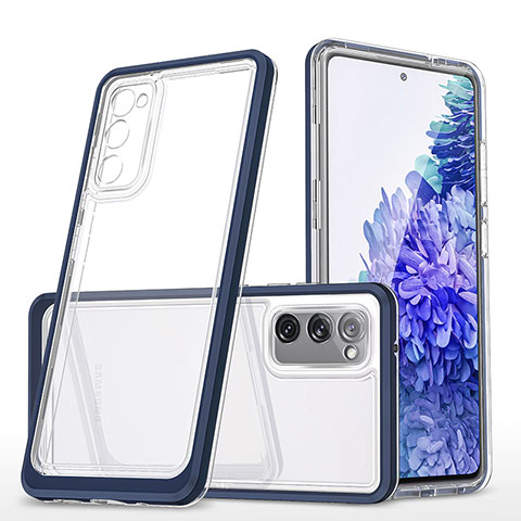 Carcasa Bumper Funda Silicona Transparente Espejo MQ1 para Samsung Galaxy S20 Lite 5G Azul
