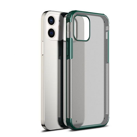 Carcasa Bumper Funda Silicona Transparente Espejo para Apple iPhone 12 Mini Verde